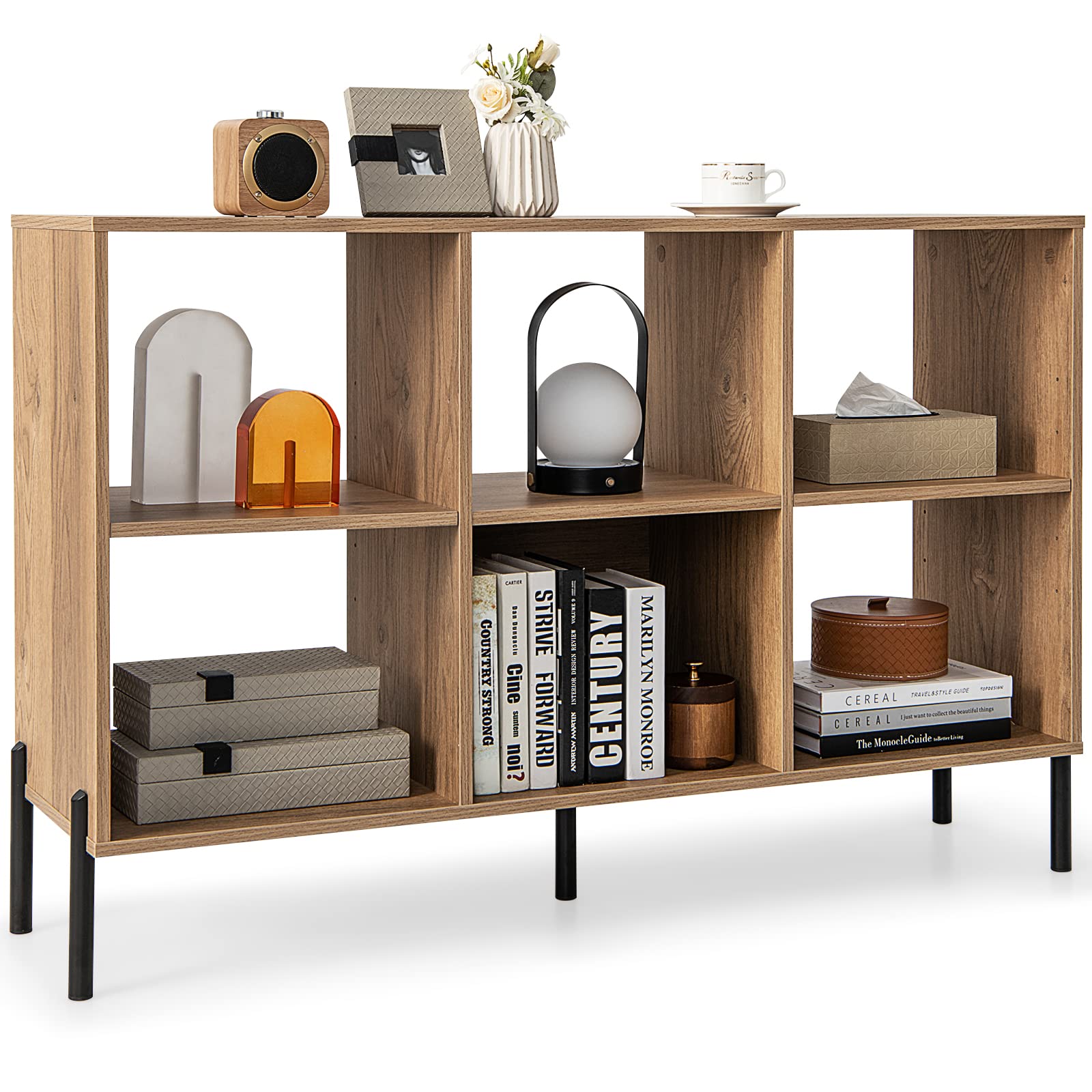 Amazon.com: Giantex 6 Cube Bookcase, 3-Tier 47